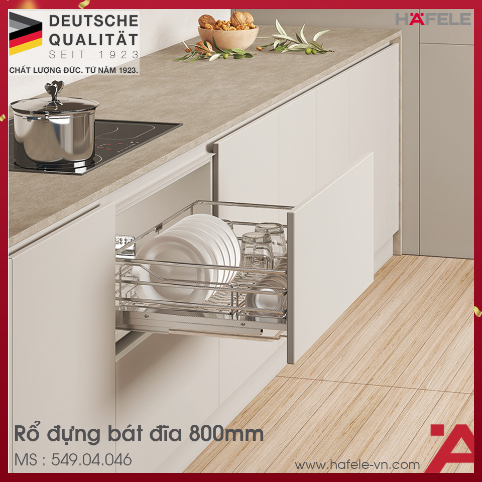 Rổ Bát Đĩa Kason Flex 800mm Hafele 549.04.046