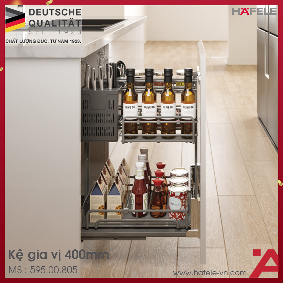 Kệ Đựng Gia Vị Omero Multi 400mm Kosmo 595.00.805