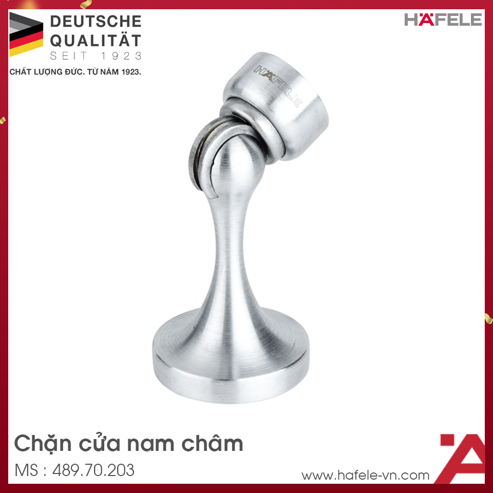 Chặn Cửa Nam Châm Niken Mờ Hafele 489.70.203