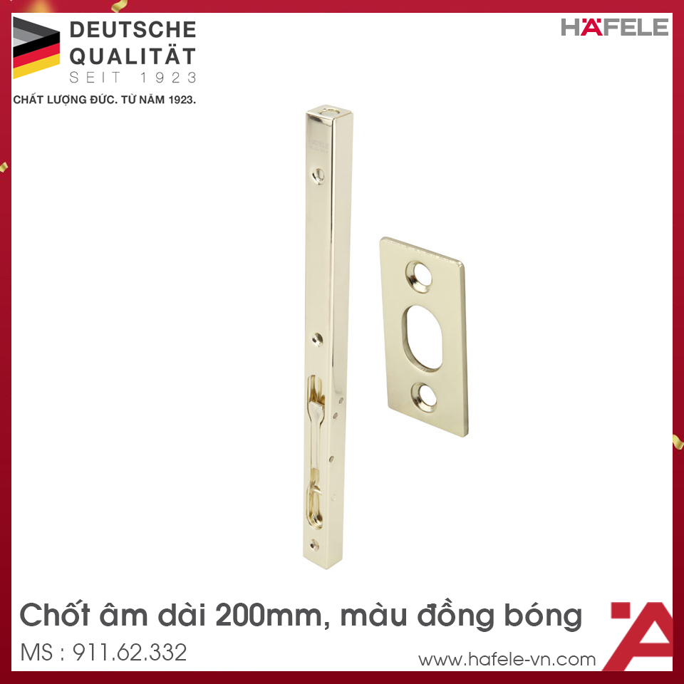 Chốt Âm 200mm Hafele 911.62.332