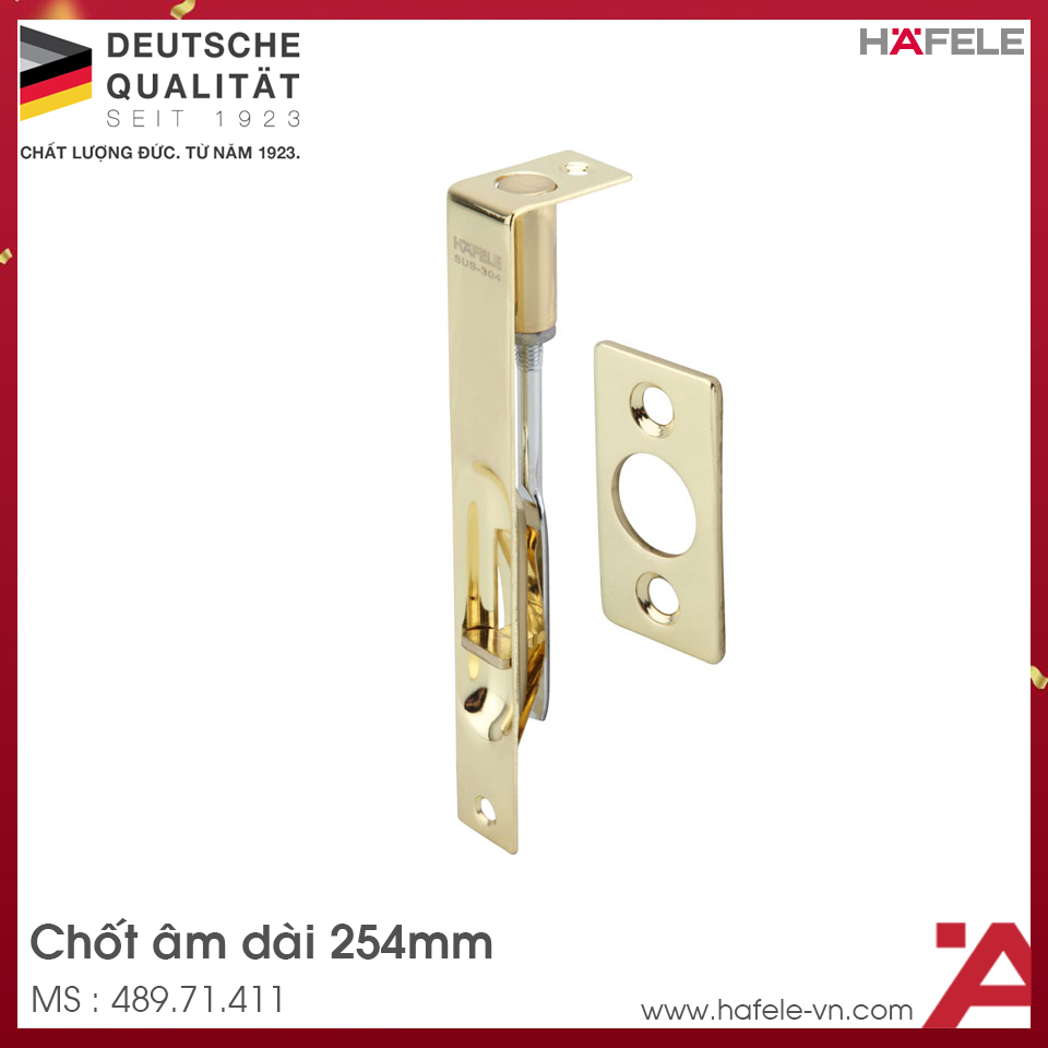 Chốt Cửa Âm 254mm Hafele 489.71.411