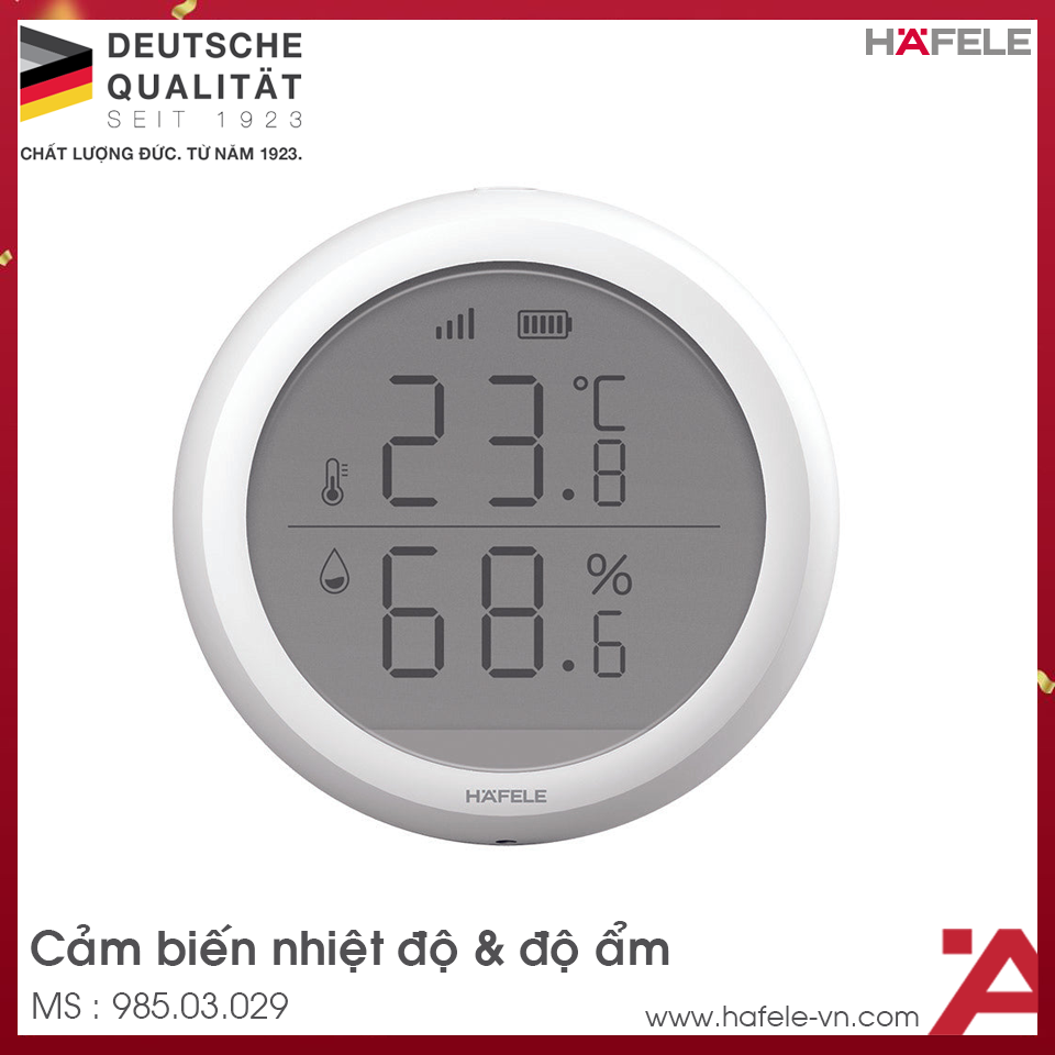 Cảm Biến Nhiệt Độ & Độ Ẩm HSL-THS02 Hafele 985.03.029