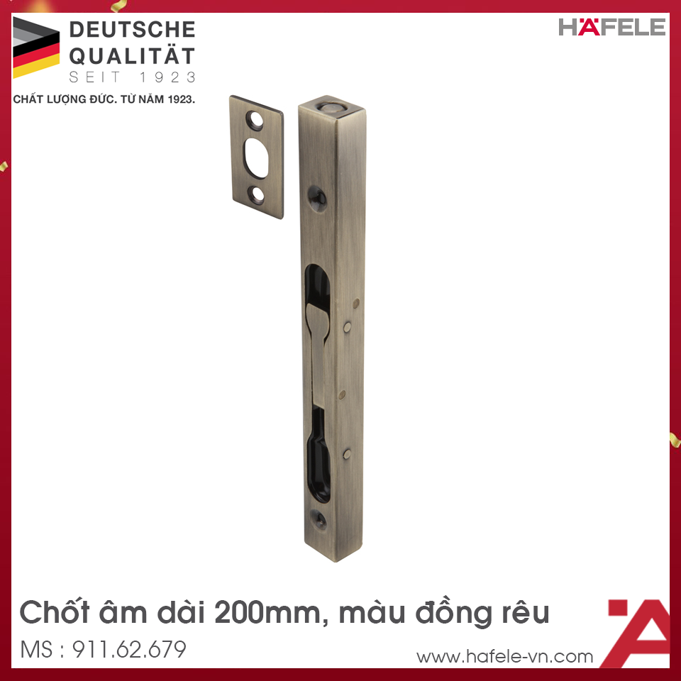Chốt Âm 200mm Hafele 911.62.679
