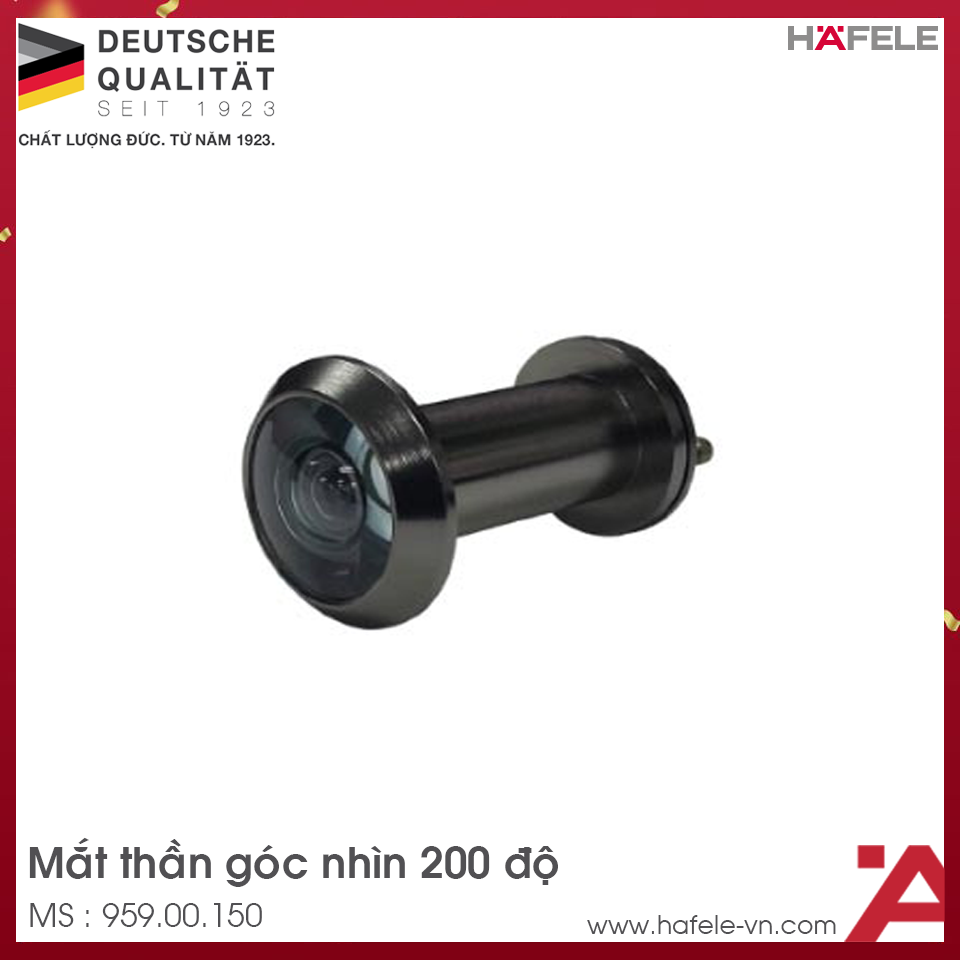 Mắt Thần Màu Đen Hafele 959.00.150