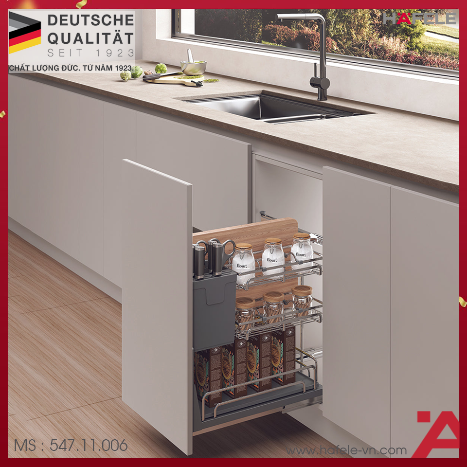 Rổ Gia Vị Dao Thớt Omero Multi 450mm Hafele 547.11.006