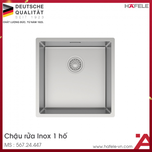 Chậu Rửa Chén Bát Inox HS24-SSN1S-440 Hafele 567.24.447