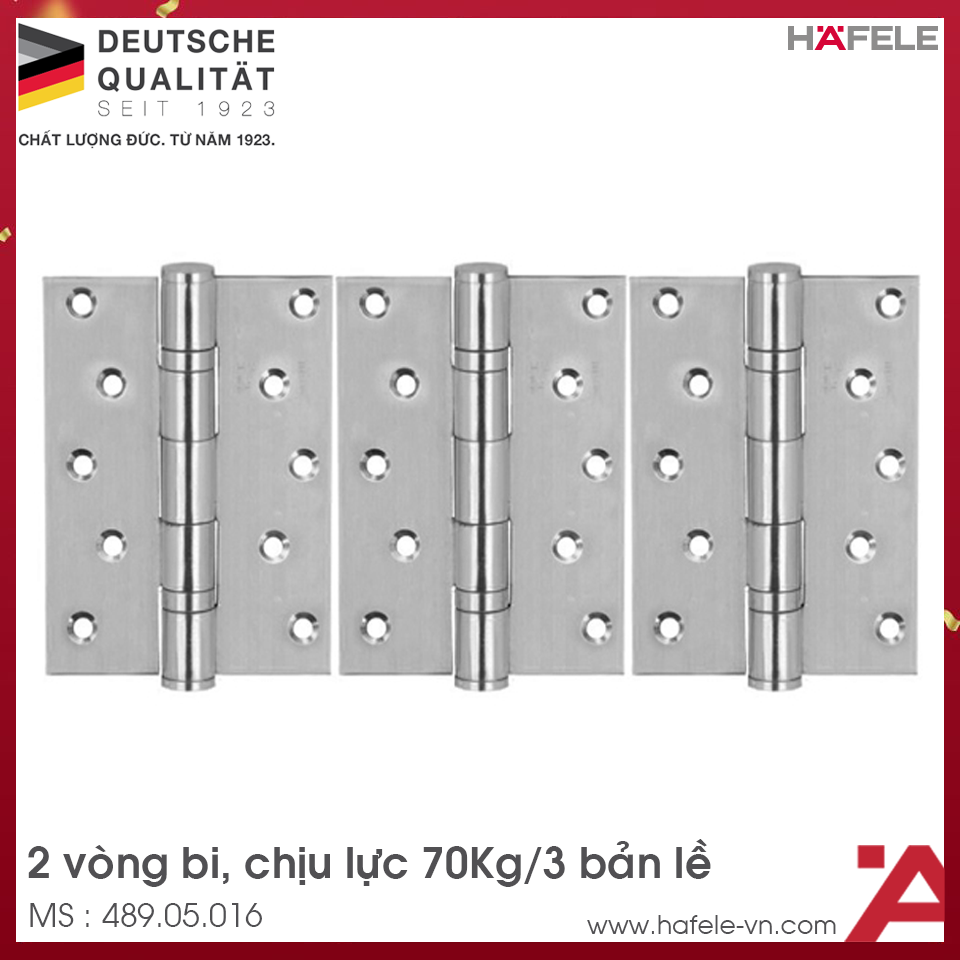 Bản Lề Lá DIY 2 Vòng Bi Hafele 489.05.016