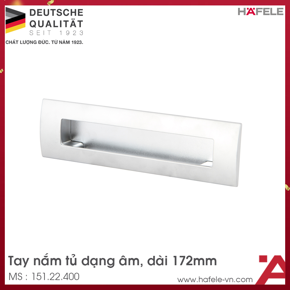 Tay Nắm Tủ Âm 172mm Hafele 151.22.400