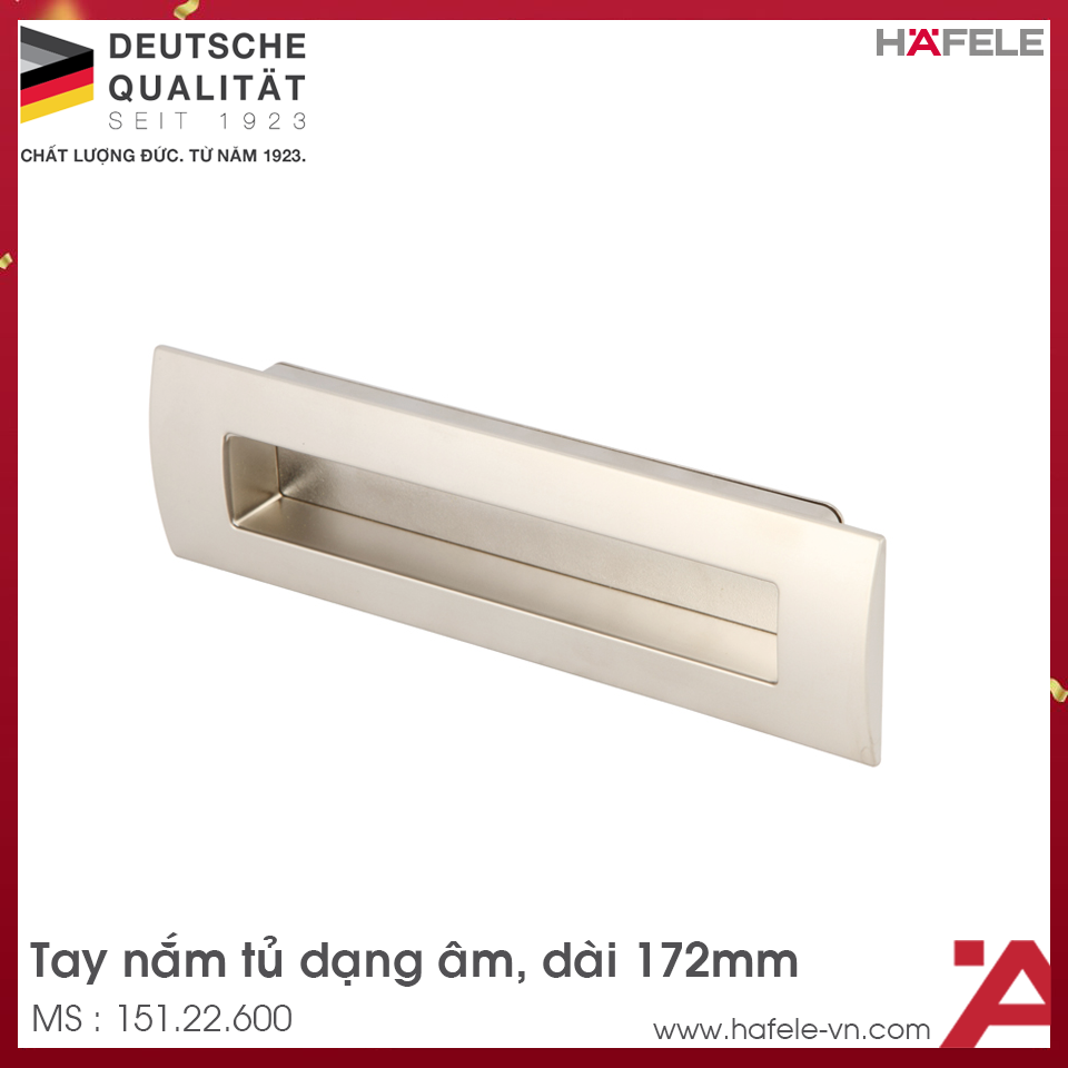 Tay Nắm Tủ Âm 172mm Hafele 151.22.600