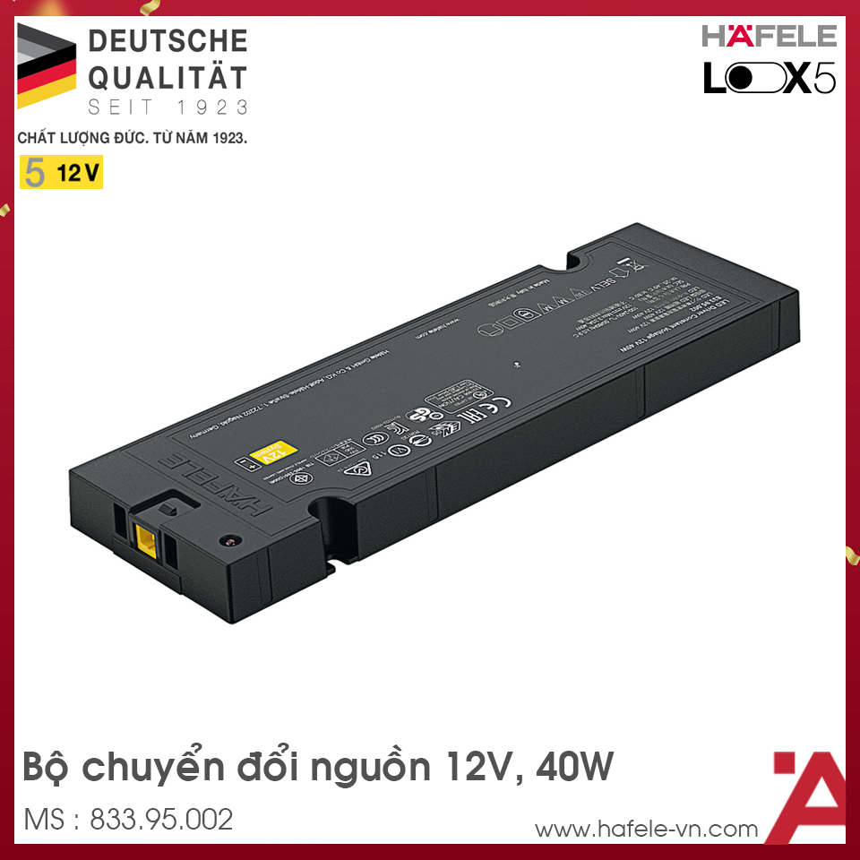 Bộ Đổi Nguồn Led Look 12V Hafele 833.95.002