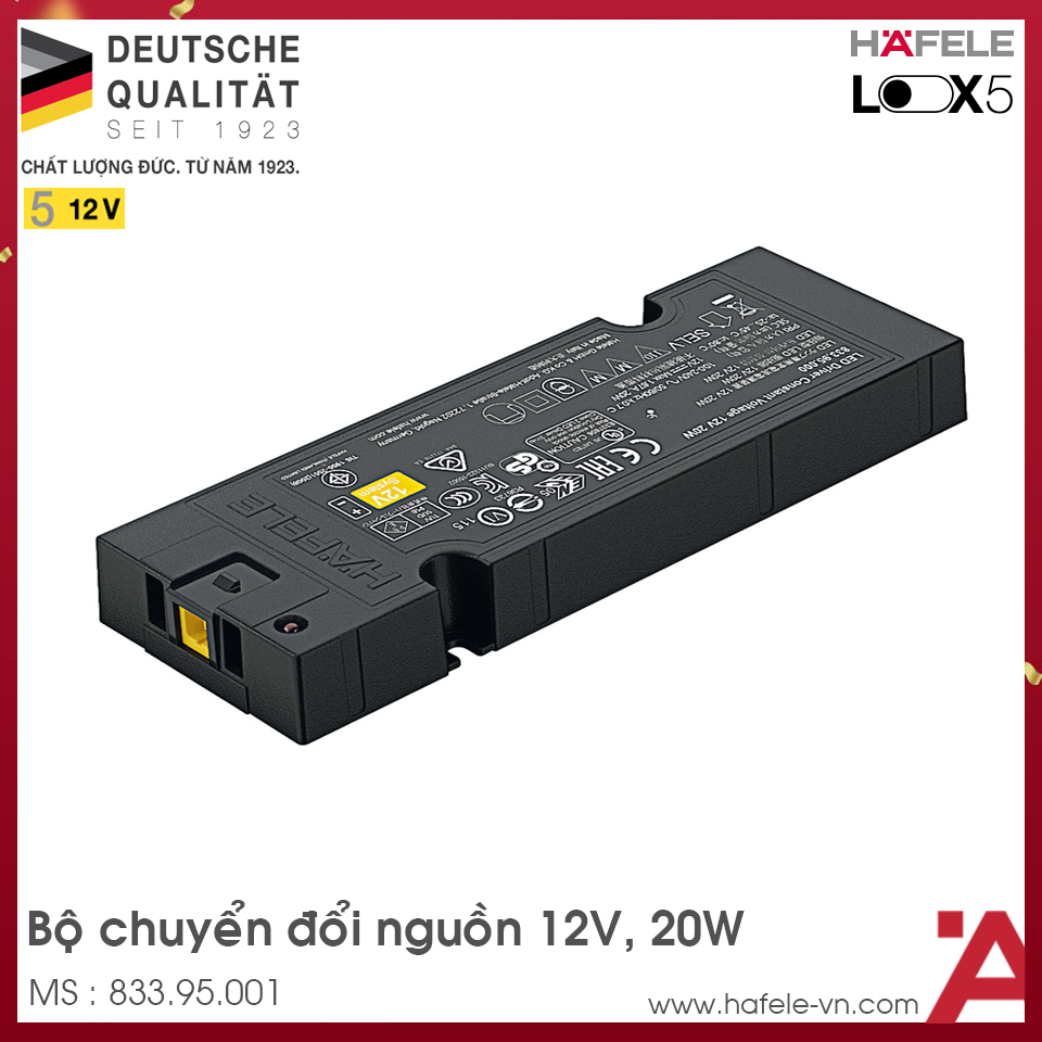 Bộ Đổi Nguồn Led Look 12V Hafele 833.95.001