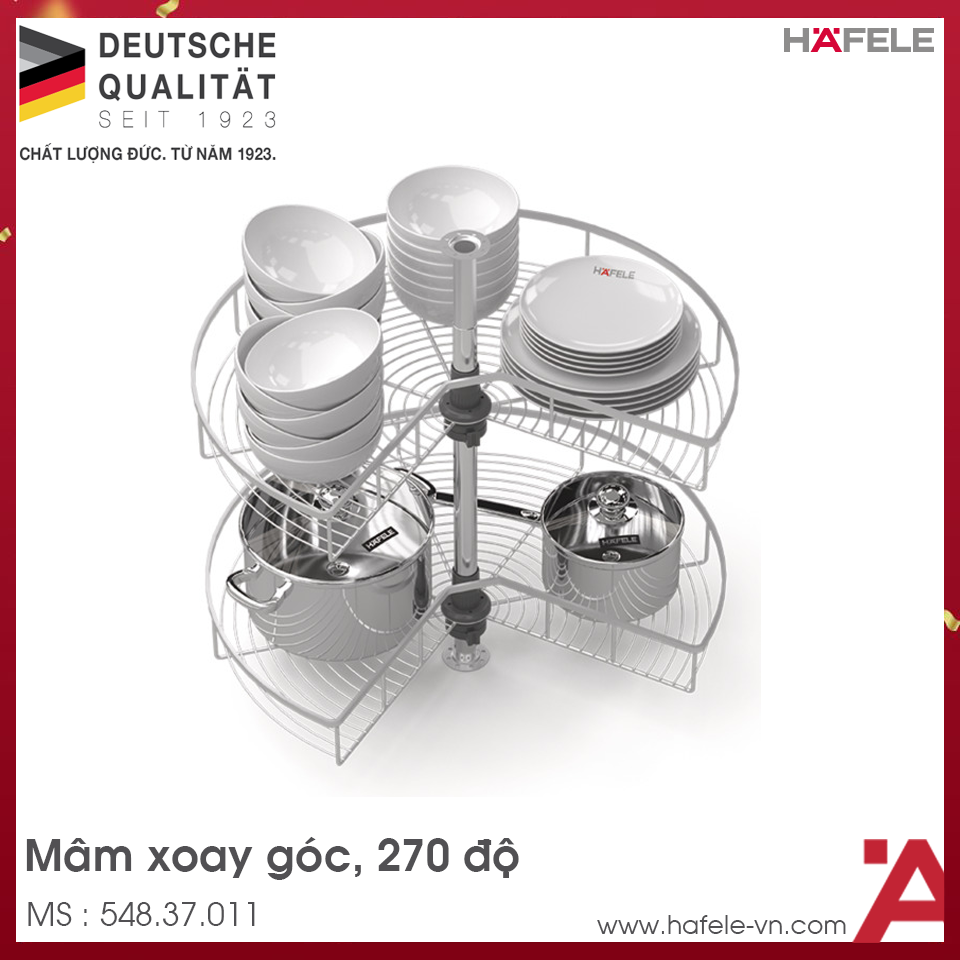 Mâm Xoay Mezzo 270º 800mm Hafele 548.37.011