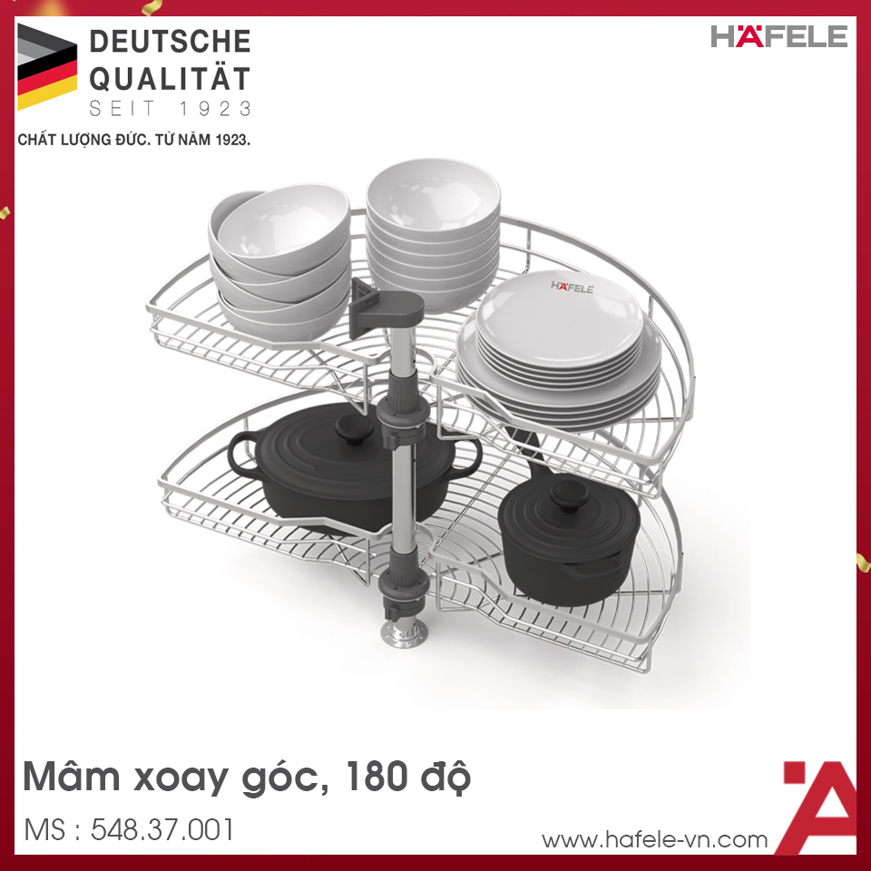 Bộ Rổ Góc Mezzo Xoay 180° Hafele 548.37.001