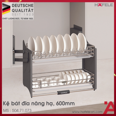 Kệ Chén Đĩa Nâng Hạ Oria 600mm Hafele 504.71.073