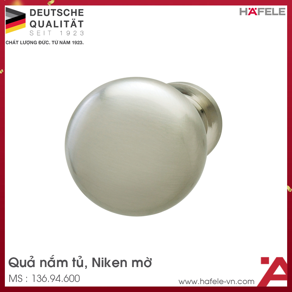 Quả Nắm Tủ Hafele 136.94.600
