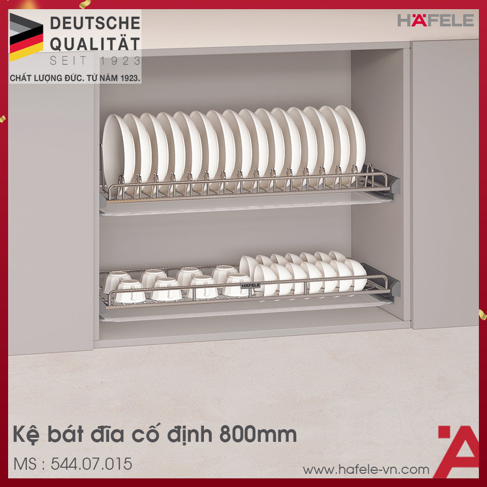 Kệ Chén Đĩa Cố Định Oria 800mm Hafele 544.07.015