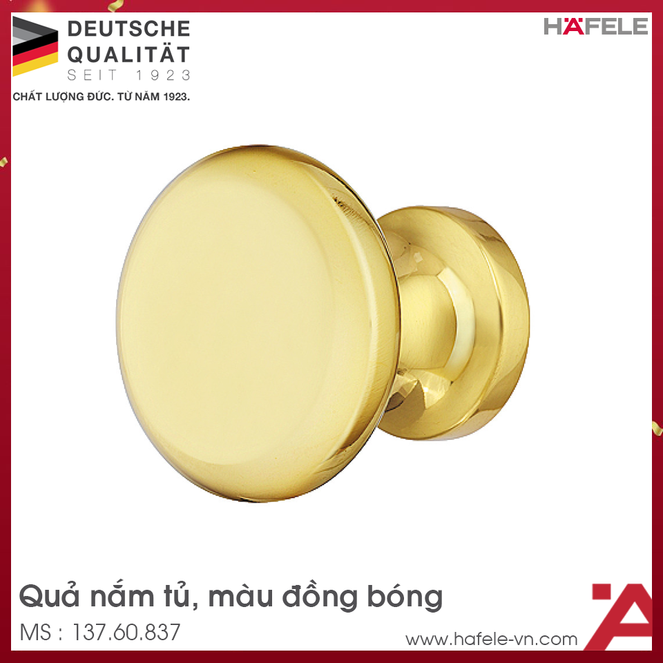 Quả Nắm Tủ Hafele 137.60.837