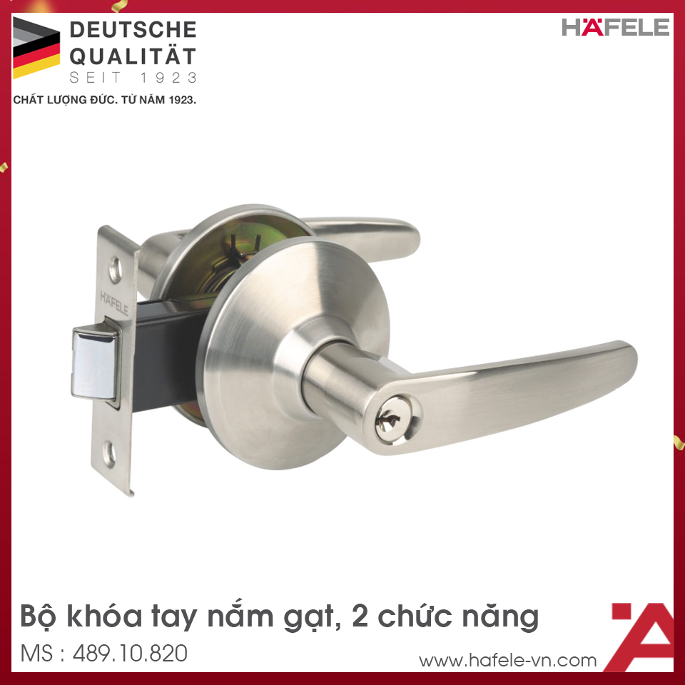 Bộ Khóa Tay Nắm Gạt 2 Chức Năng Hafele 489.10.820
