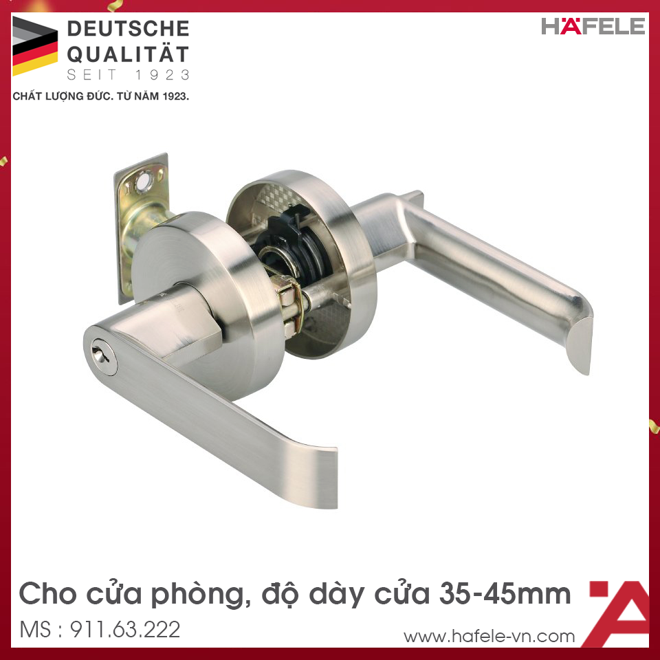 Khóa Tay Nắm Gạt Cửa Phòng Hafele 911.63.222