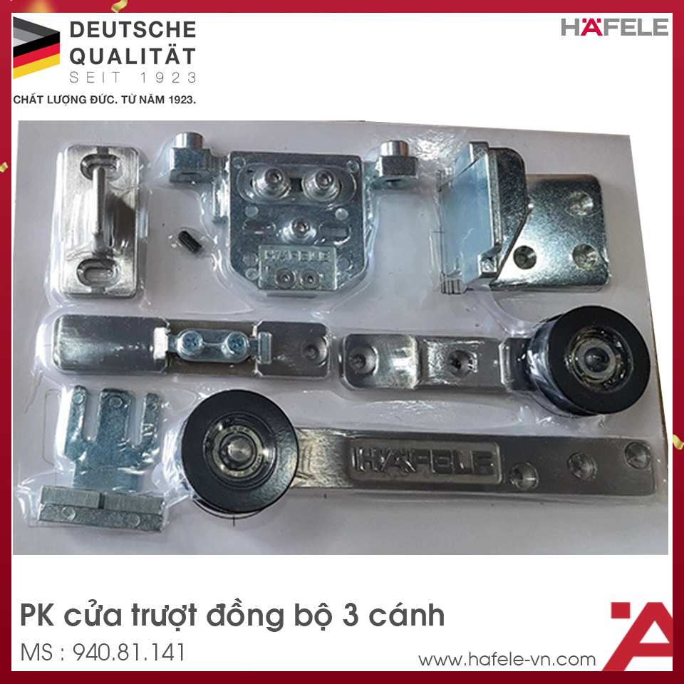 Phụ Kiện Cửa Trượt Slido Telescopic 80Kg Hafele 940.81.141