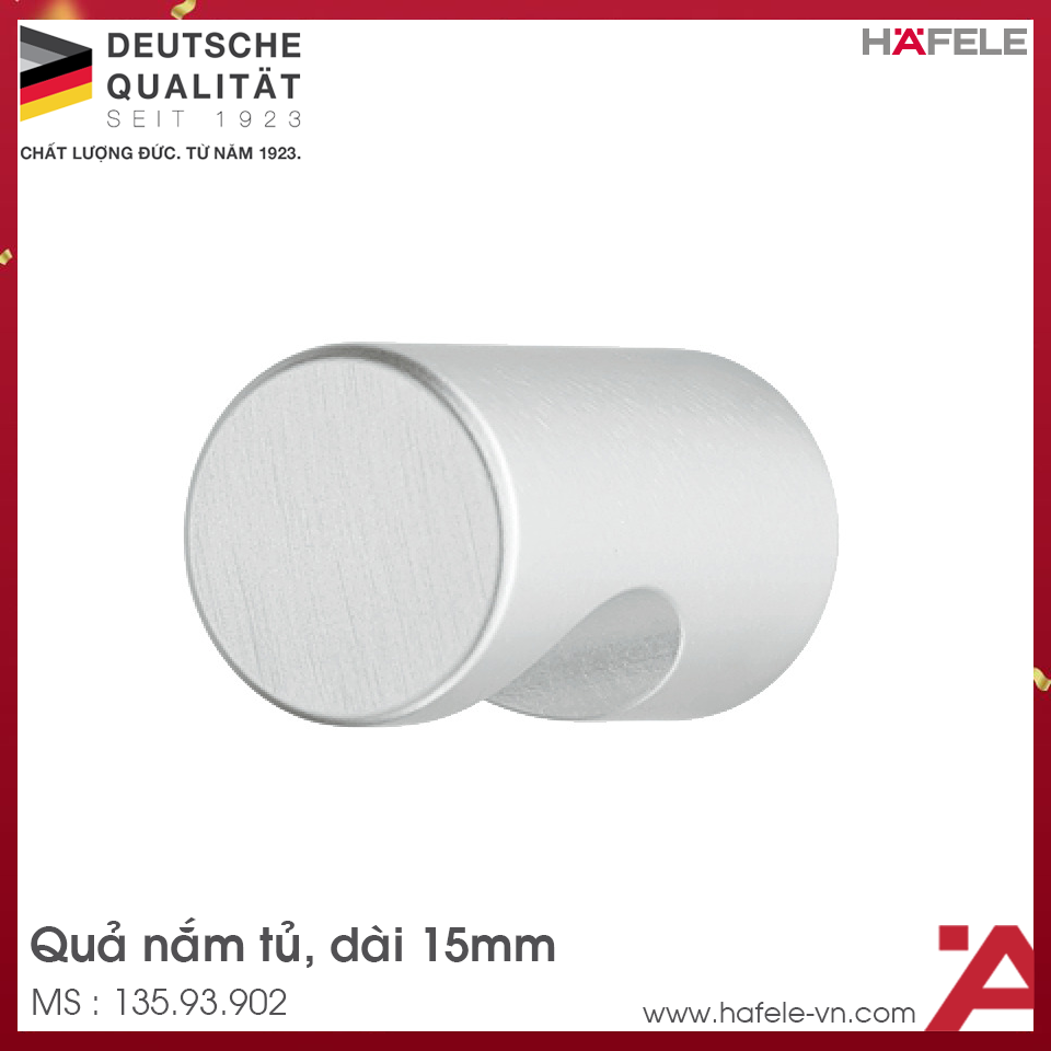 Quả Nắm Tủ 15mm Hafele 135.93.902