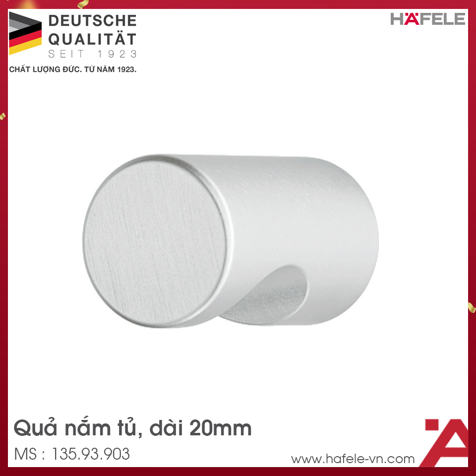 Quả Nắm Tủ 20mm Hafele 135.93.903