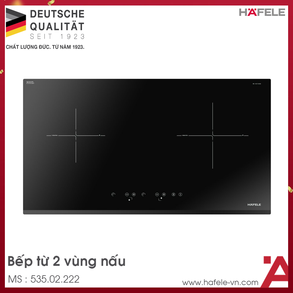 Bếp Từ Âm 2 Vùng Nấu Hafele 535.02.222