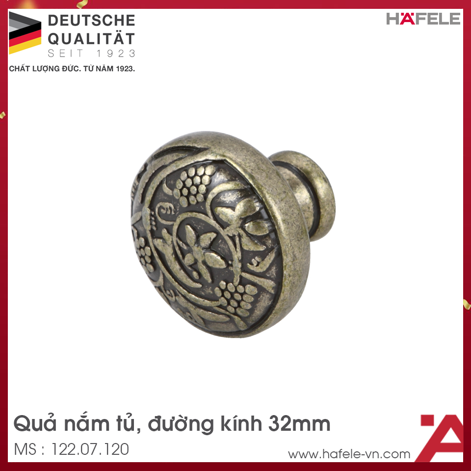 Quả Nắm Tủ Cổ Điển Hafele 122.07.120