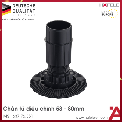Chân Tủ Có Điều Chỉnh Chiều Cao H60mm Hafele 637.76.351