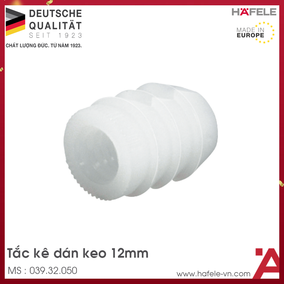 Tắc Kê Dán Keo 12mm Hafele 039.32.050