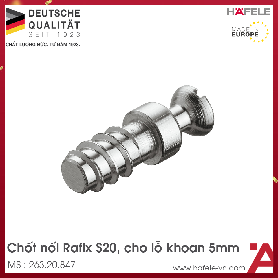 Chốt Nối Rafix S20 11mm Hafele 263.20.847