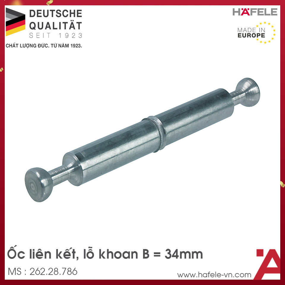 Chốt Đôi Khoảng Cách B34mm Hafele 262.28.786