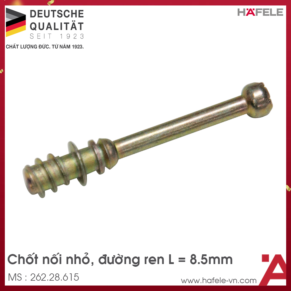 Chốt Nối Nhỏ Ren 8.5mm Hafele 262.28.615