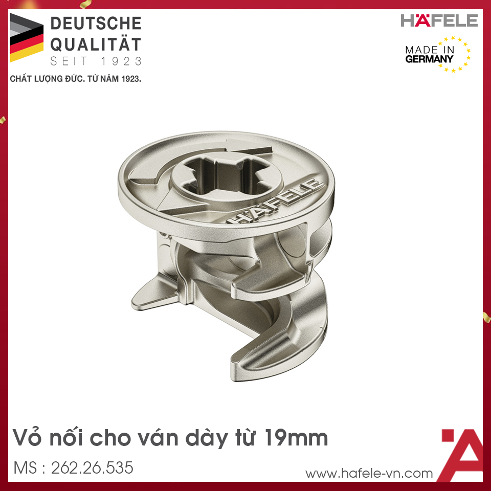 Vỏ Nối Minifix 15 Ván Dày Từ 19 Hafele 262.26.535