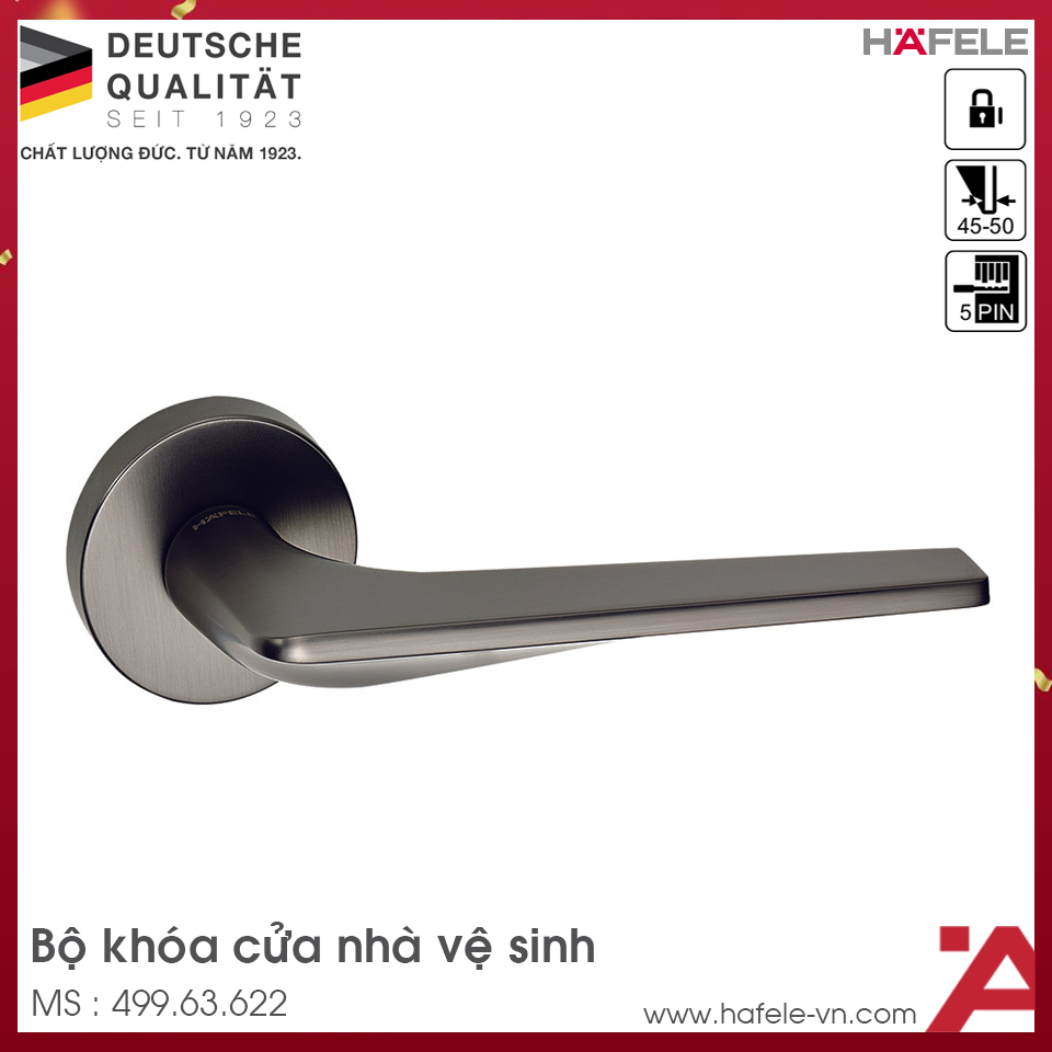 Bộ Khóa Tay Nắm Cửa DIY Set C Hafele 499.63.622