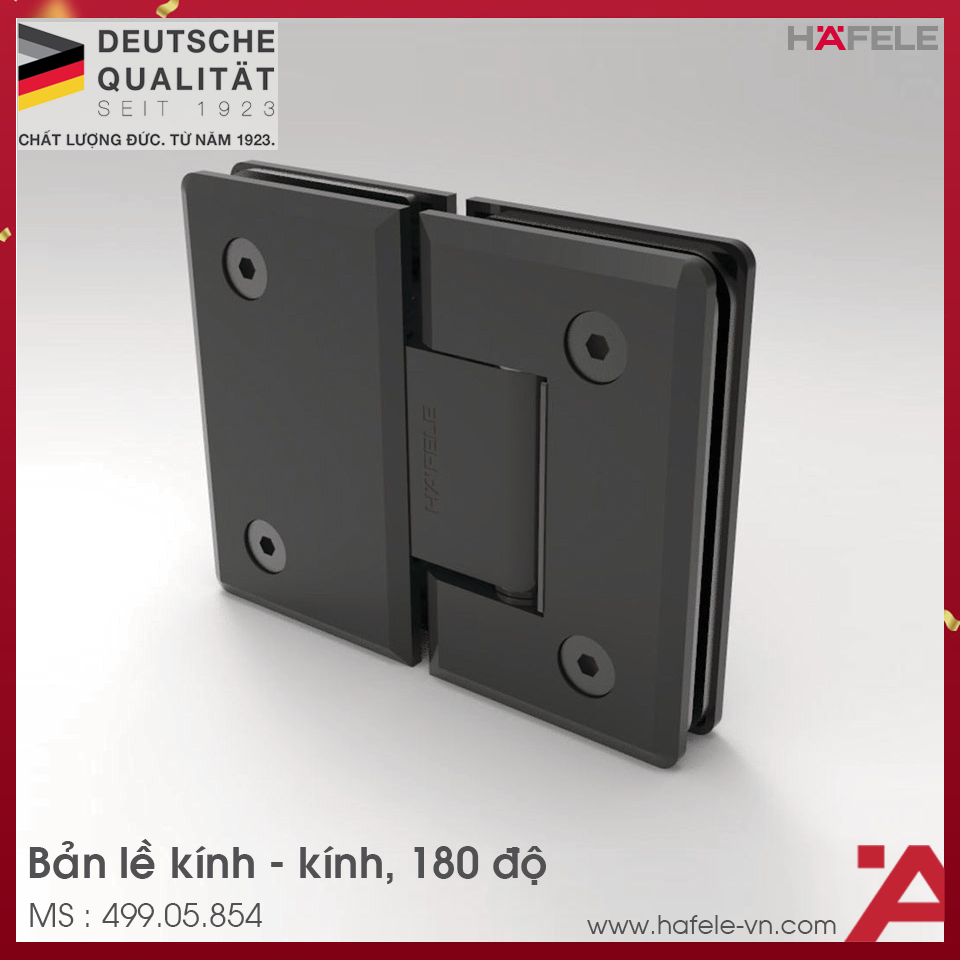 Bản Lề Kính - Kính 180º Hafele 499.05.854