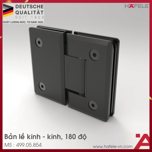Bản Lề Kính - Kính 180º Hafele 499.05.854