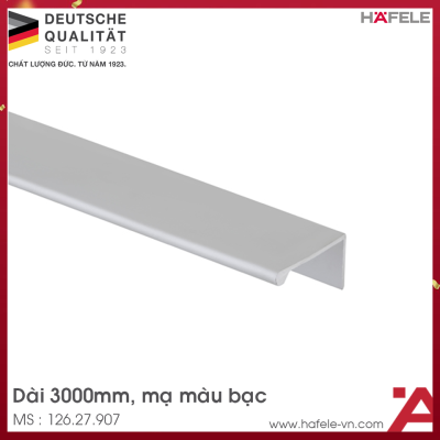 Tay Nắm Dạng Thanh Nhôm 3000mm Hafele 126.27.907