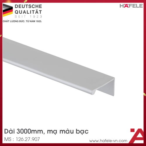 Tay Nắm Dạng Thanh Nhôm 3000mm Hafele 126.27.907