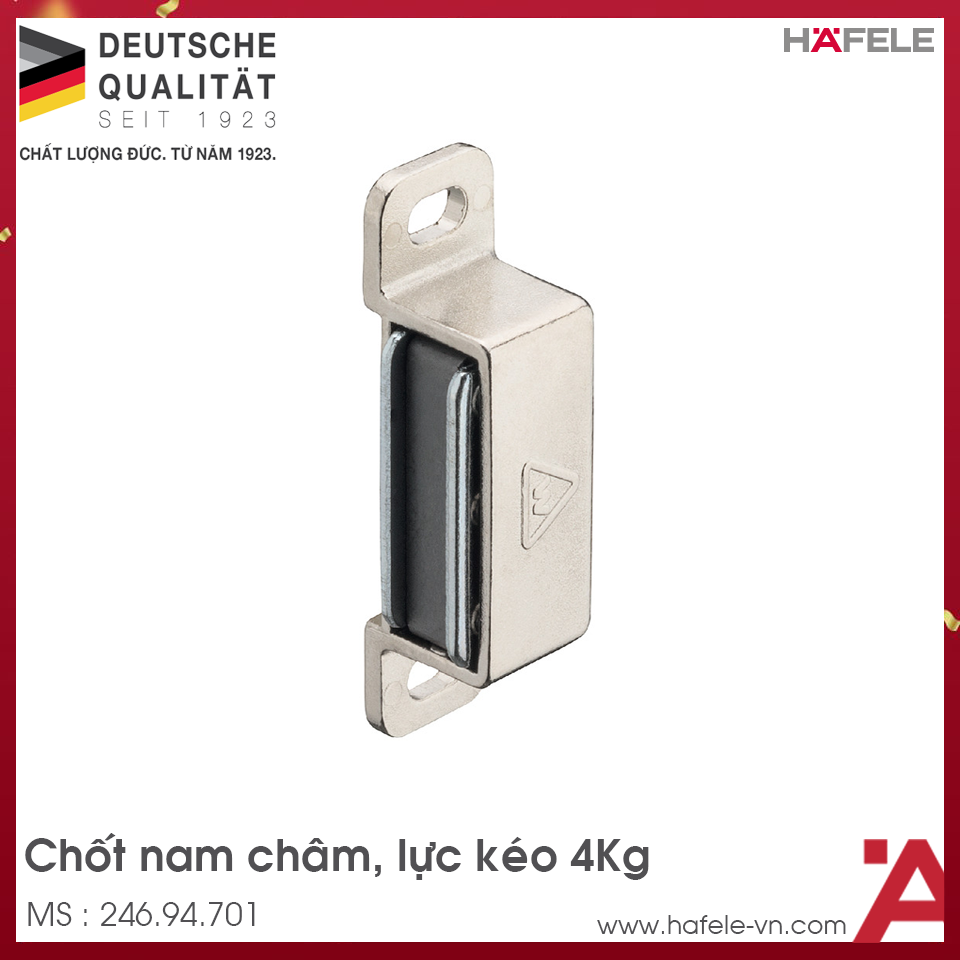 Chốt Nam Châm Lực Kéo 4Kg Hafele 246.94.701