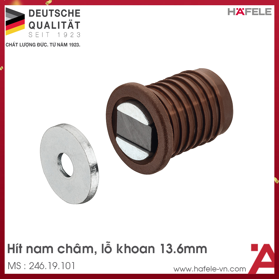 Hít Nam Châm Cho Lỗ Khoan Ø13.6mm Hafele 246.19.101