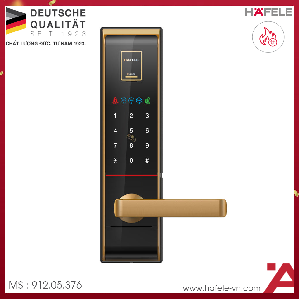 Khóa Điện Tử EL9000-TCS Hafele 912.05.376