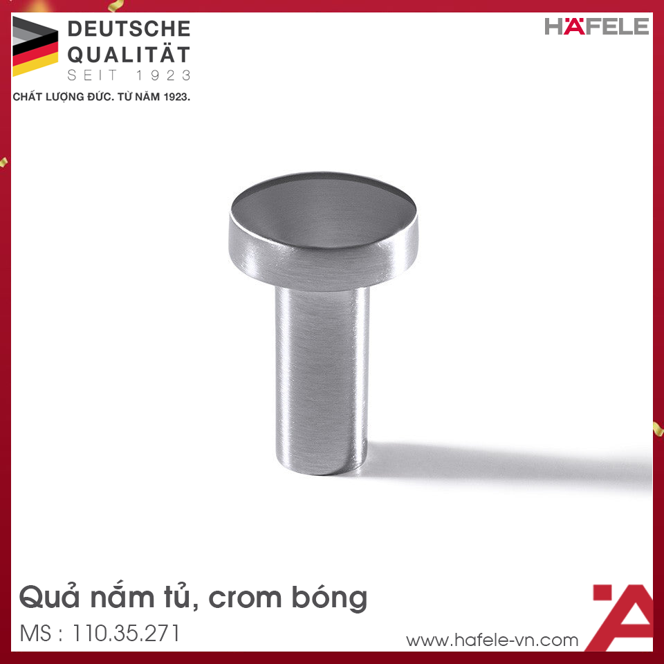 Quả Nắm Tủ H1340 Hafele 110.35.271