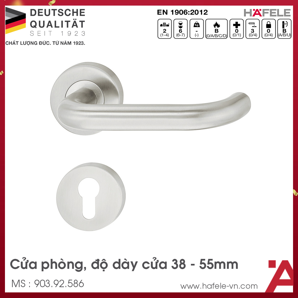 Tay Nắm Gạt Cửa Phòng Hafele 903.92.586