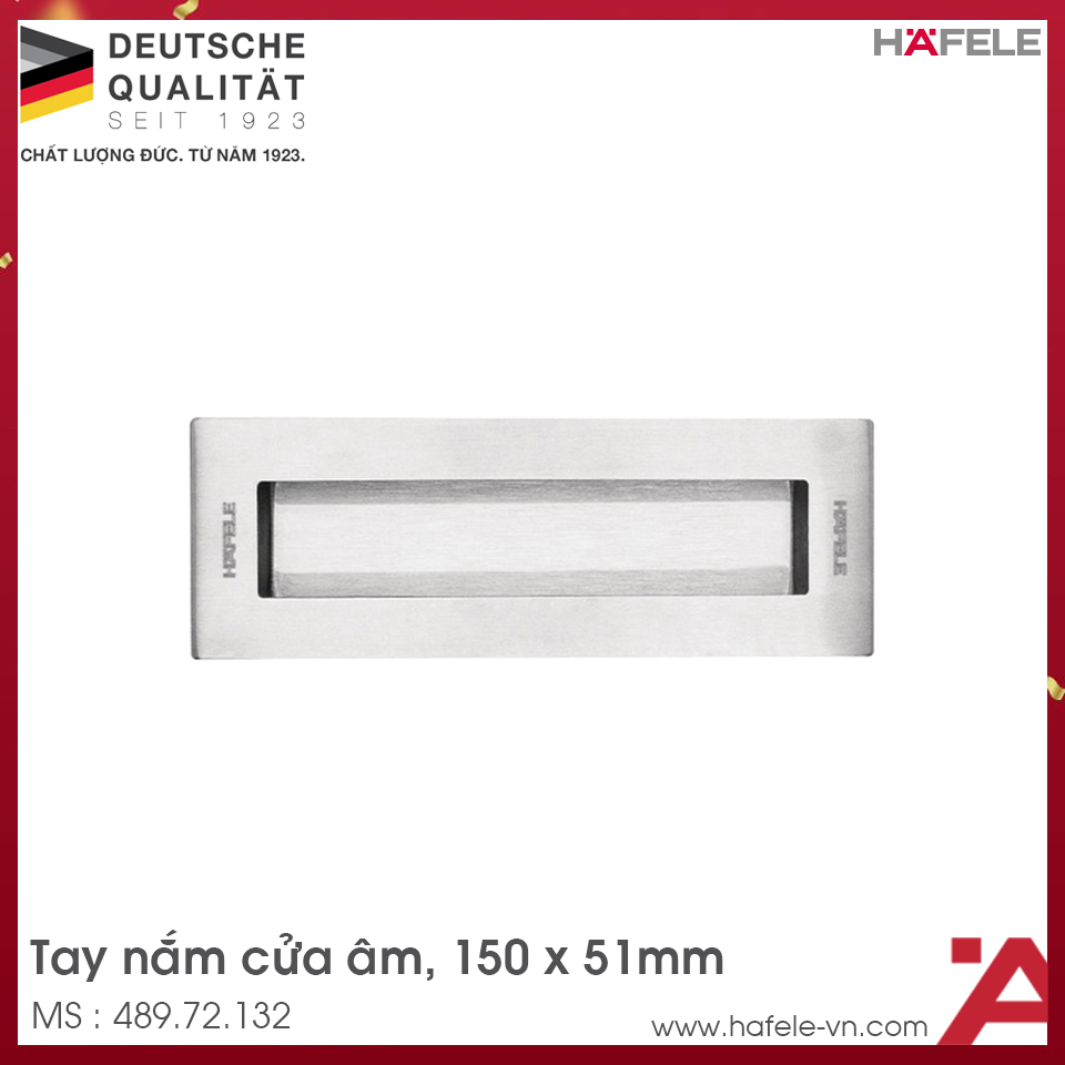 Tay Nắm Cửa Âm Hafele 489.72.132