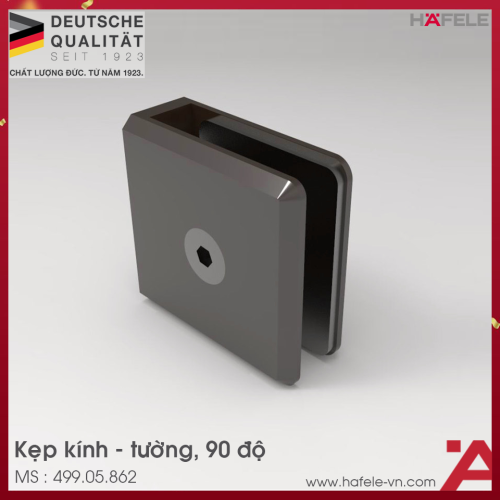 Kẹp Kính - Tường 90º Hafele 499.05.862