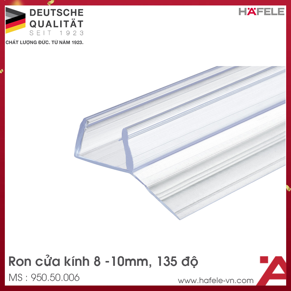 Ron Cửa Kính 135º Kính Dày 8 - 10mm Hafele 950.50.006