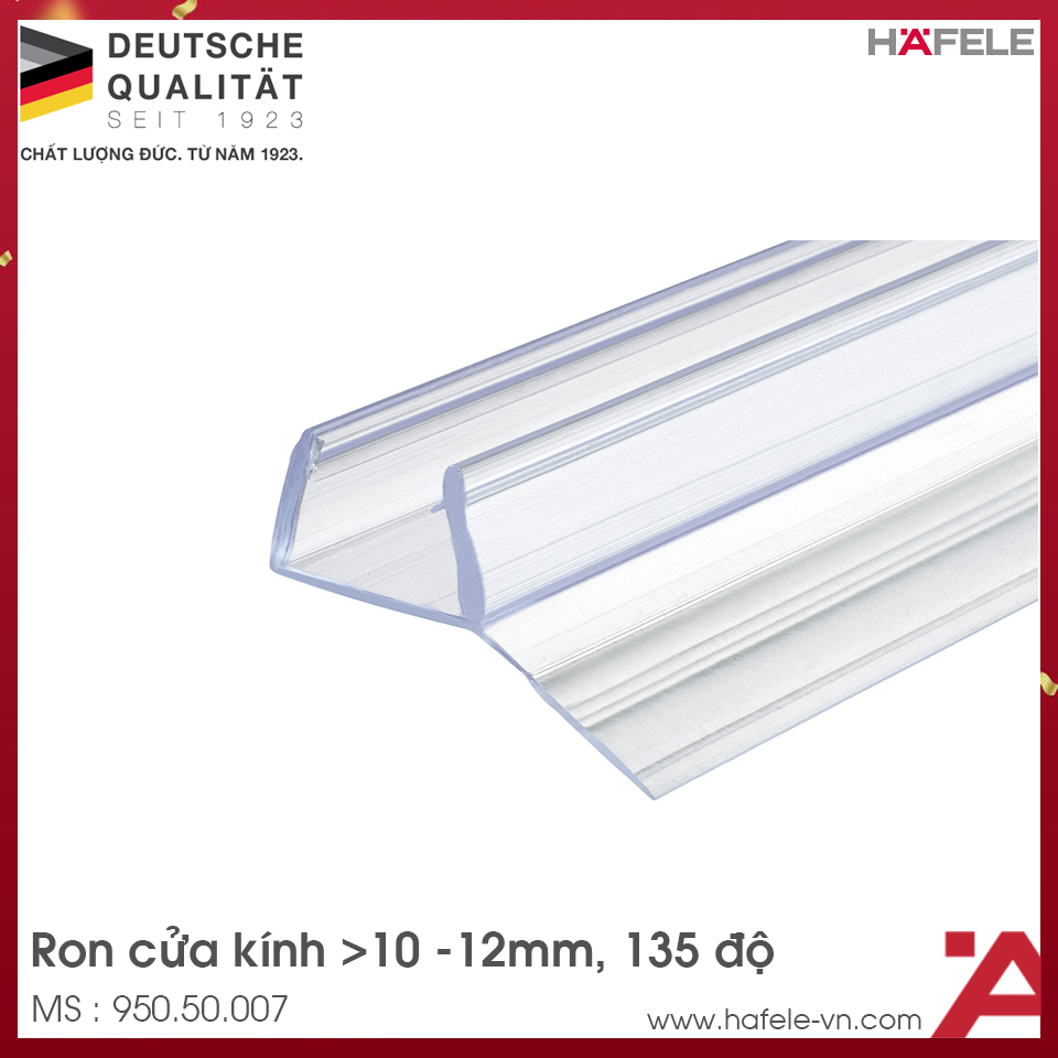 Ron Cửa Kính 135º Kính Dày 10 - 12mm Hafele 950.50.007