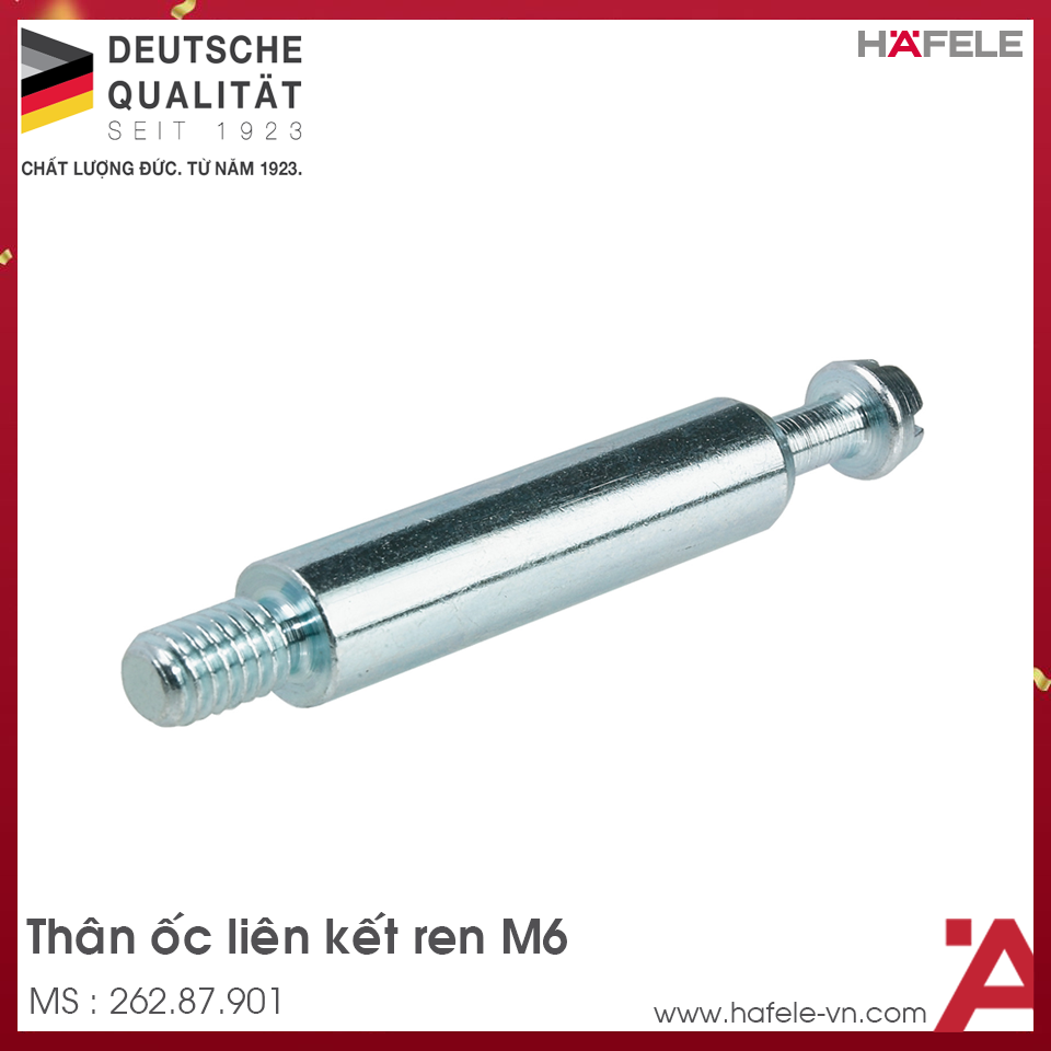 Thân Ốc Liên Kết Ren M6 Hafele 262.87.901