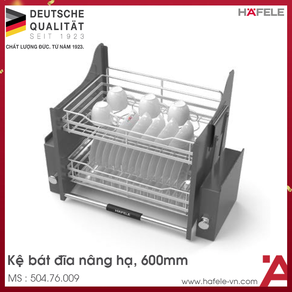 Rổ Chén Di Động Lento 600mm Hafele 504.76.009
